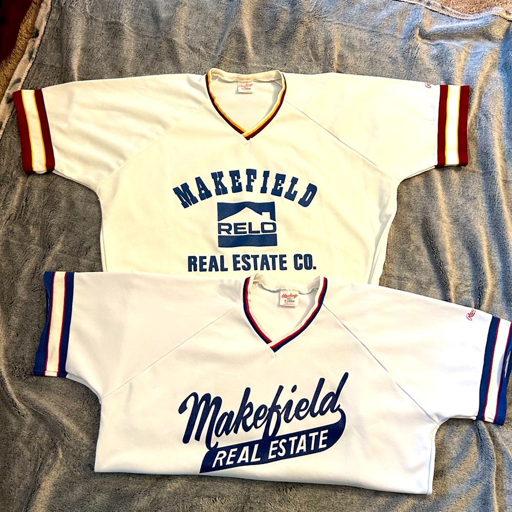 2 Rawlings Softball Shirts size XL